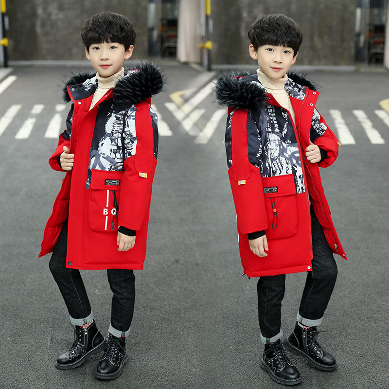 男童冬装棉衣2025年新款洋气中大儿童冬季加厚羽绒棉服中长款外套,童装/婴儿装/亲子装,棉袄/棉服,淘宝优惠券,粉丝福利购,淘宝优惠卷