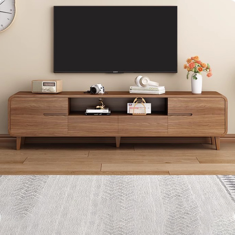 TV cabinet living room small household simple modern coffee table combination floor-to-ceiling solid wood leg 26 new TV cabinet
