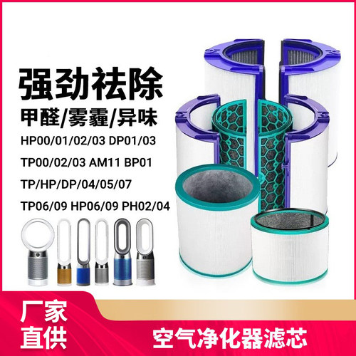 适用Dyson戴森风扇空气净化器滤芯TP/HP/DP04/05/06/09/7滤网