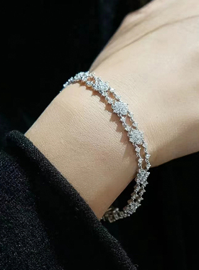 闪耀手链四叶草手环女个性时尚气质简约设计感手饰礼物潮