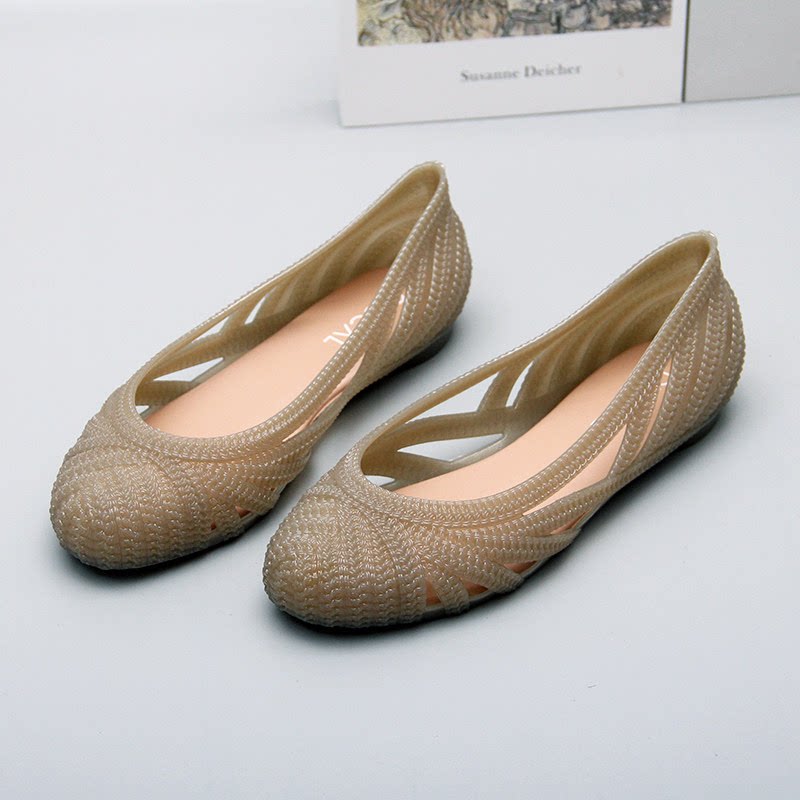 果冻鞋女2026新款夏季镂空女士凉鞋软底透气洞洞鞋时尚平底沙滩鞋