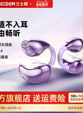 兰士顿2025新款蓝牙耳机TS20高颜值时尚耳夹式不入耳无线运动跑步