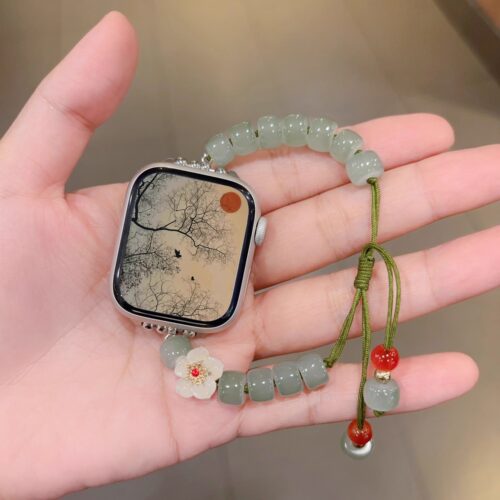 新中式桃花编绳手表带
