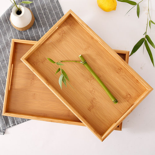 木质长方形美容院用品工具托盘