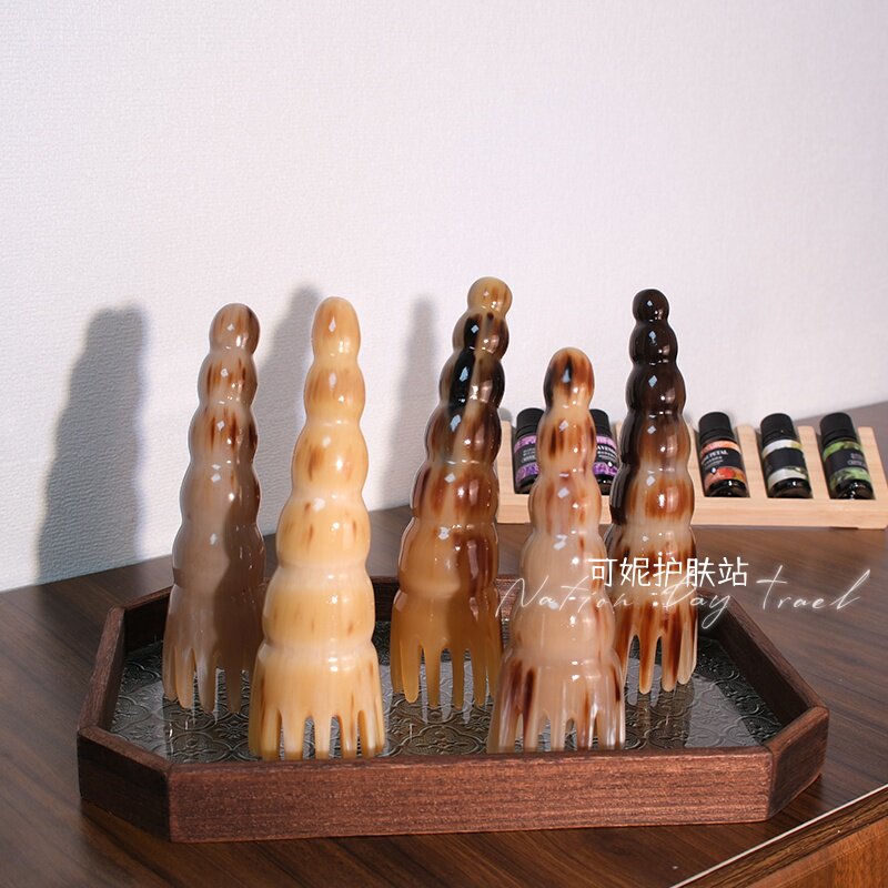 天然牛角梳头疗按摩梳经络梳洗头