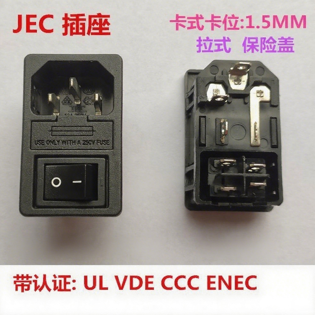 JEC三合一插座JR-101-1FRS