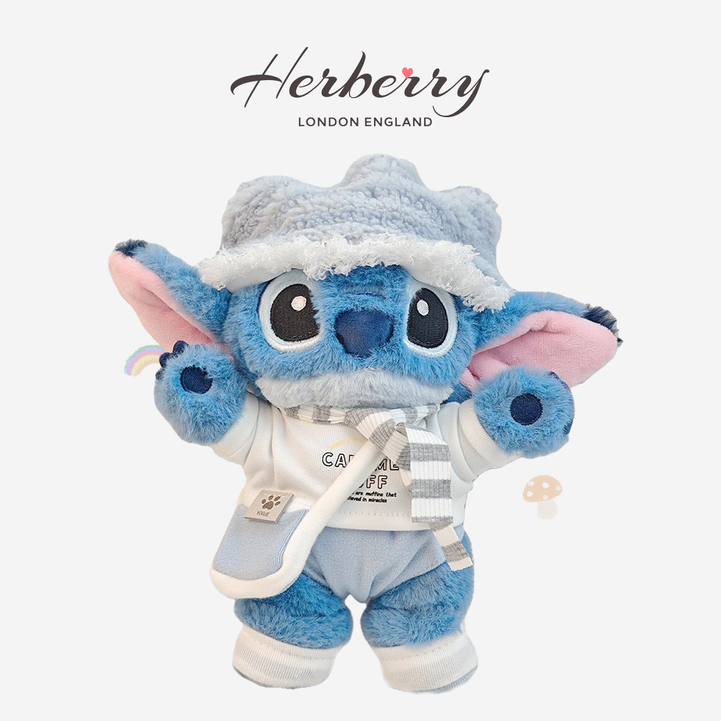 HERBERRY海盐泡芙史迪仔套装公仔