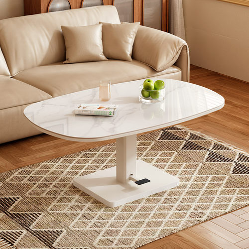 折叠移动可升降茶几变餐桌两用二合一小户型客厅家用桌一体式饭桌