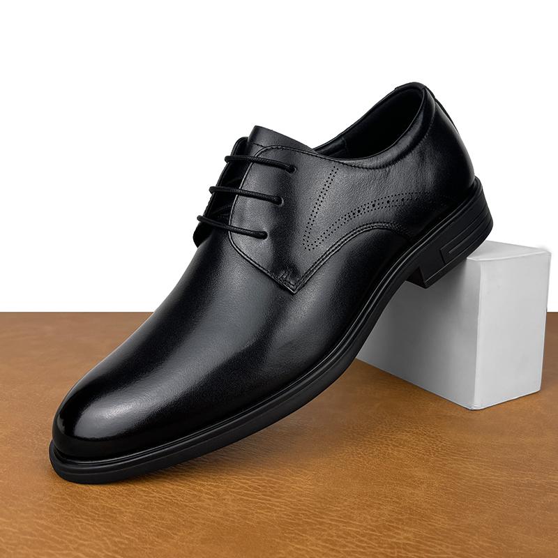 真皮软面商务皮鞋春秋季男鞋
