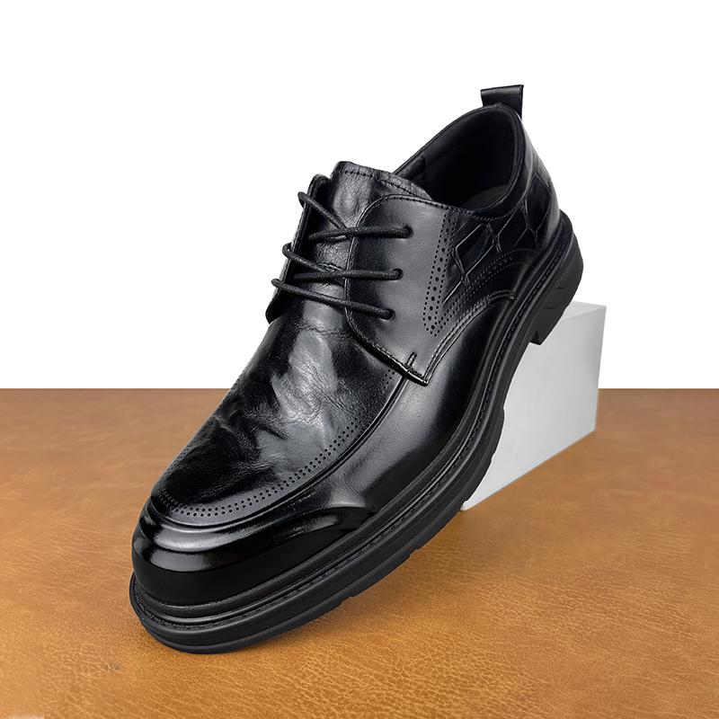 2024秋皮鞋男款软底透气正装男鞋