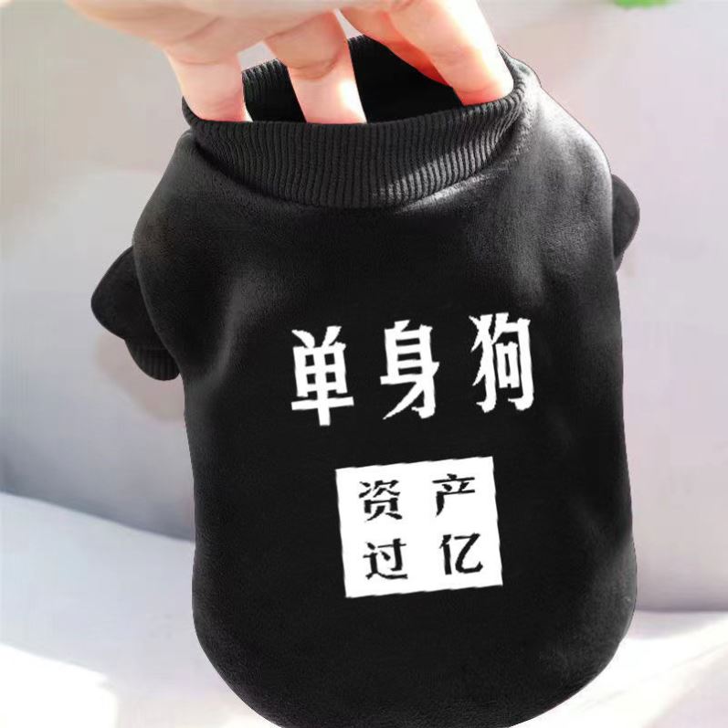 韩国ins猫咪狗狗衣服春秋冬泰迪博美比熊宠物套头卫衣防掉毛可爱