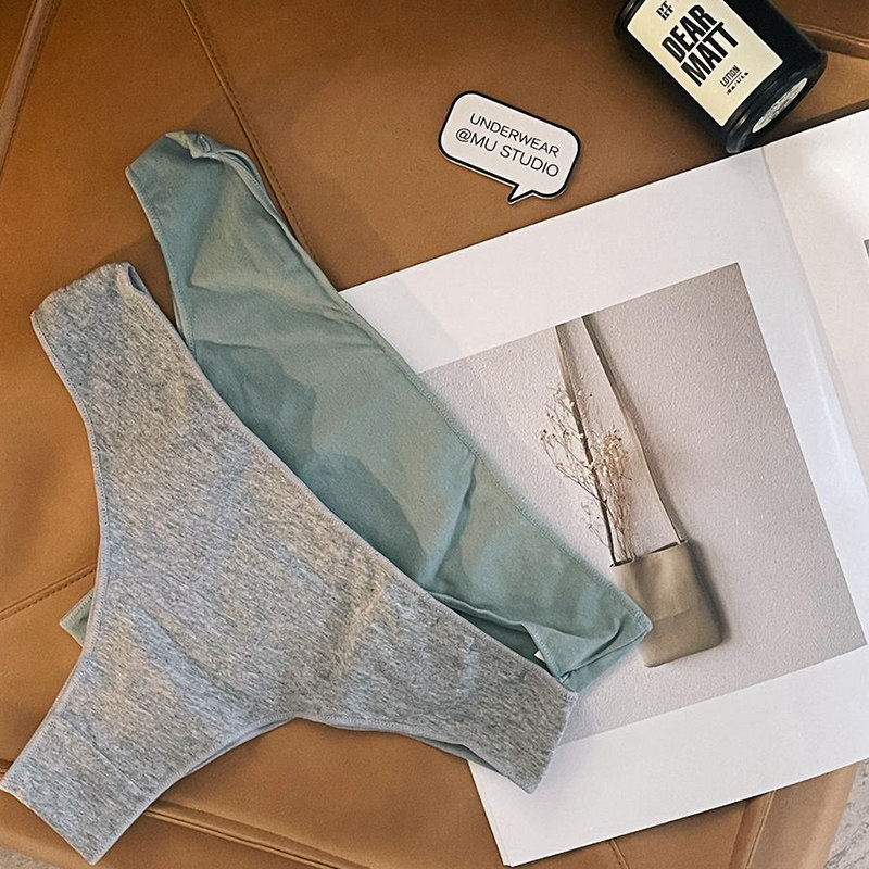 纯棉内裤欧美半包臀大码丁字裤纯色薄款透气运动健身舒适女士内裤,女士内衣/男士内衣/家居服,女三角裤,淘宝优惠券,粉丝福利购,淘宝优惠卷