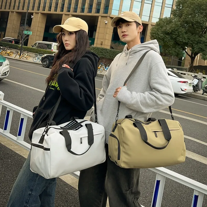 跨境大容量健身旅行包短途轻便旅行袋运动干湿分离独立鞋仓行李包