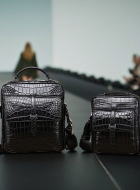 休闲欧美多功能头层牛皮男包