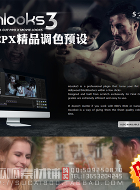 motionVFX mlooks 3 FCPX调色预设 FCPX插件 超精品调色