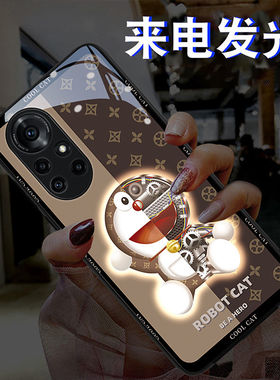 机械猫适用华为nova891012pro手机壳来电发光p6050p4030网红奢华mate405060pro七彩声控荣耀200908070pro