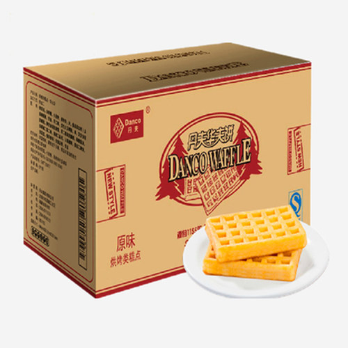 丹夫原味奶油无蔗糖格子饼送赠品
