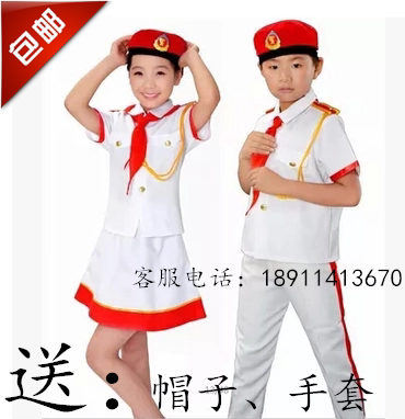 短袖鼓号队服装中小学生升旗手服鼓号队服装仪仗队服少先队鼓手服