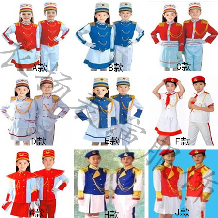 新款鼓号队服装中小学生幼儿园升旗手服装管乐队鼓手军鼓队鼓号服