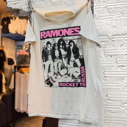 Ramones雷蒙斯乐队美式复古vintage高街休闲潮牌纯棉短袖男女T恤