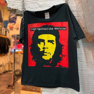 切格瓦拉Rage Against The Machine愤怒机器乐队古着纯棉短袖T恤