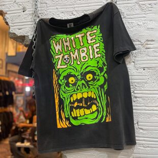 White Zombie白僵尸摇滚乐队美式复古Vintage高街潮牌纯棉短袖T恤