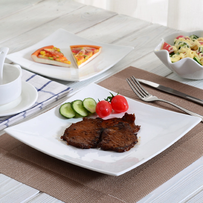 【天天特价】陶瓷盘子创意菜盘刀叉家用西餐餐具双人套装牛排盘子|msdalam kategori pinggan mangkuk, pinggan mangkuk, Dish - dari Buy2taobao.com untuk memberikan perkhidmatan ejen Taobao profesional membeli