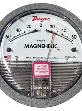 美国Dwyer2000德威尔压差表60Pa500Pa1KPa机械式压差计Magnehelic