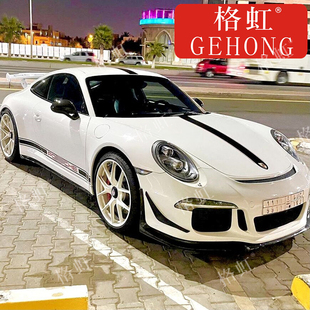 饰机盖侧裙贴纸 车身装 适用于保时捷911车贴拉花997 992卡雷拉改装