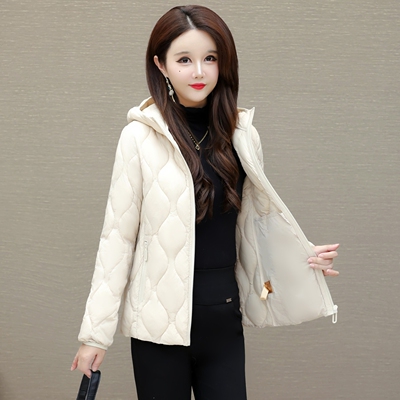不臃肿收腰显瘦羽绒棉服棉衣女冬季小个子洋气轻薄小棉袄夹棉外套