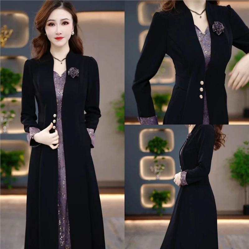 连衣裙2025新款今年流行爆款秋季时尚气质显瘦时尚百搭收腰