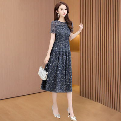 广州十三行高端好看连衣裙女夏2025新款今年流行爆款冰丝雪纺漂亮