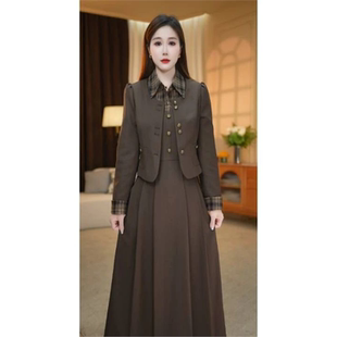 休闲显瘦显白气质女中长款 两件套秋季 套裙 今年流行爆款 2025新款