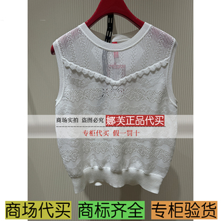 雅莹2025春夏新款 EPKES9902AW 专柜正品 针织背心 国内代购