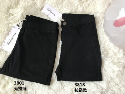 正品裤子黑色不抽丝紧身高腰显瘦