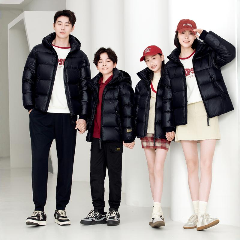 亲子情侣短款面包服羽绒服外壳