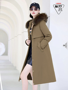 特惠衣壳女派克脱卸长大衣羽绒服活里活面半九成品充绒加工定制做