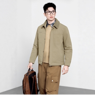 2025新款男青年脱卸和面翻领羽绒服旧翻新改造定做非九半成品外壳