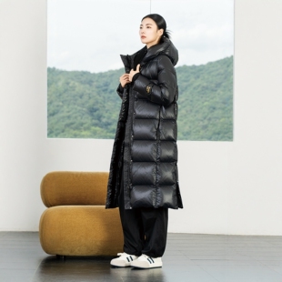 反季2026新款羽绒服衣壳翻新女士加长款直筒定做改款半九成品