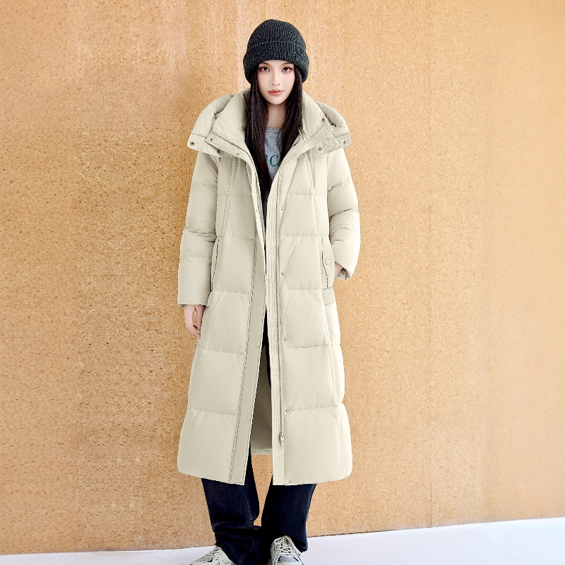 羽绒服翻新女加长休闲大衣面包服