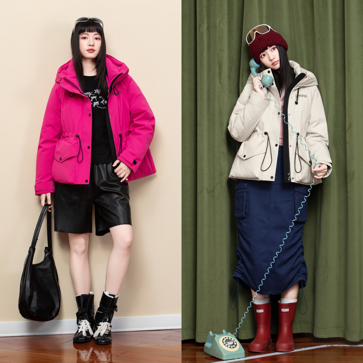 2025新短款脱卸派克羽绒服改款