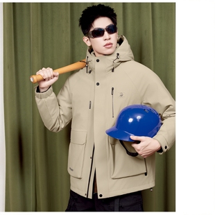 2025新款男士脱卸和面派克羽绒服旧翻新改造定做改非九半成品外壳