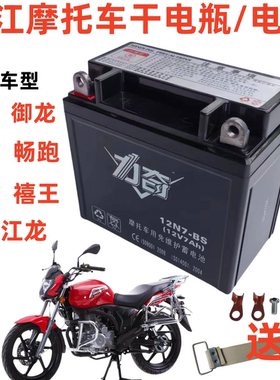 钱江125/150摩托车金刚畅跑禧王御龙祥龙卧龙免维护干电瓶电池