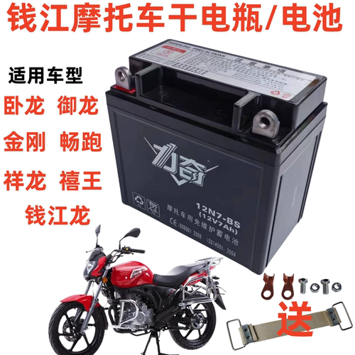 钱江125/150摩托车免维护干电瓶