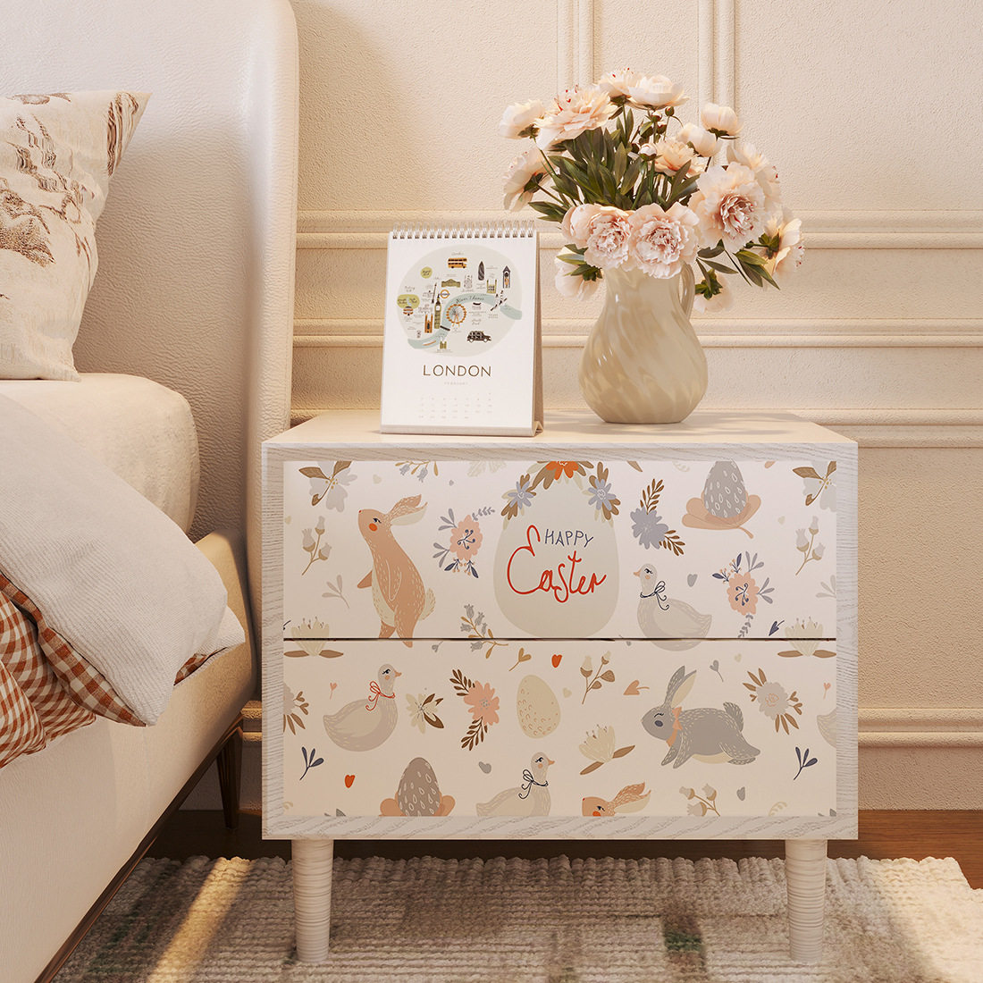 家具翻新贴纸自粘加厚防潮贴纸墙纸贴皮衣柜柜子木板木门桌面防水