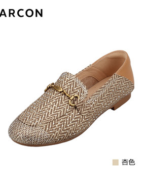 意尔康2026春季水钻乐福鞋女平底单鞋时尚休闲鞋6163GB32039Y