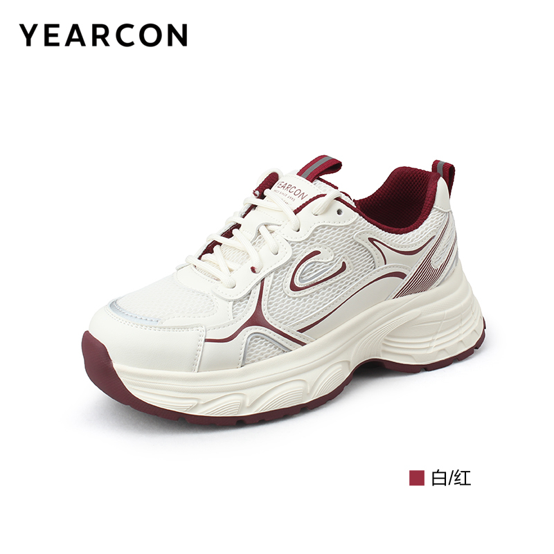 意尔康女鞋2025秋季新款厚底增高