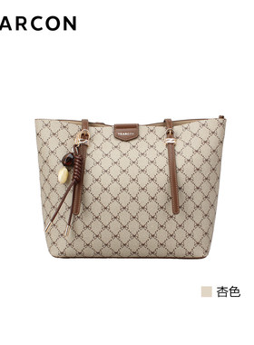 意尔康女包2026春季新款女士单肩包托特包时尚印花大容量61Y27600