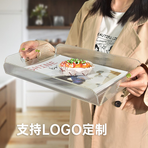 ins风亚克力托盘水果盘收纳茶盘