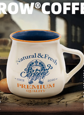 菠萝咖啡成子【装装奶缸】原创设计复古美式陶瓷马克杯咖啡杯